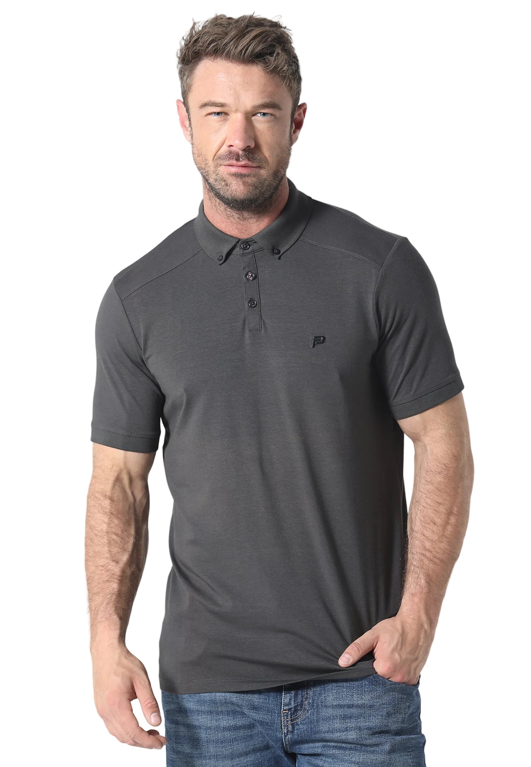 883 Police Neptunes Dusty Grey Polo Shirt